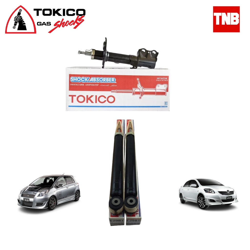 TOKICO โช้คอัพ TOYOTA VIOS GEN2 NCP93 ปี07-13 YARIS NCP91 ปี05-13 / โช๊คอัพ โช้ค วีออส โช็ค ยาริส