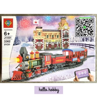 เลโก้จีน J 11001 Disney Train and Station 3362pcs (บังคับได้ มีรางให้ ไม่มีมินิฟิก)