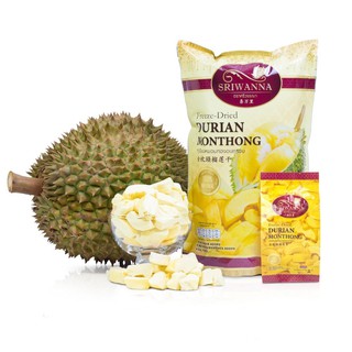 ศรีวรรณา ทุเรียนหมอนทองอบกรอบ 210 g( Freeze Dried Crispy Durian 100% Natural )