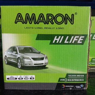 Amaron batteryรุ่นHi life 55B24R รับประกัน2ปี (Civic ไดแมนชั่น Wish  Avanza CRV G1)