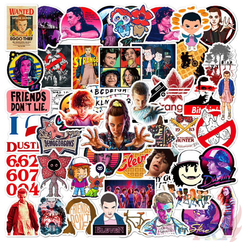Stranger Things - Series 07 สติ๊กเกอร์ 50Pcs/Set TV Shows Mixed Luggage Laptop Skateboard Doodle สติ๊กเกอร์