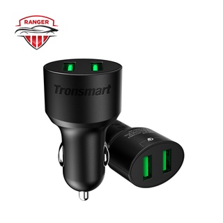 Tronsmart CC2TF Quick Charge 3.0 Car Charger หัวชาร์จโทรศัพท์สำหรับรถยนต์ 2 พอร์ต 36W พร้อมการชาร์จเร็ว 3.0