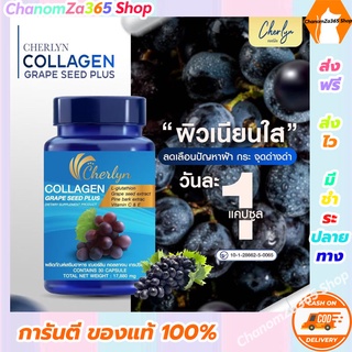 ส่งฟรี!!!เฌอร์ลินคอลลาเจน เชอริน Cherlyn Collagen Seed Plus คอลลาเจนแบบเม็ด (ทดลองทาน 1 กระปุก) ของแท้