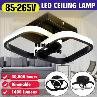 โคมไฟเพดาน LED AC85-265V โลหะ อะคริลิค หรี่แสงได้ สําหรับบ้าน ทางเดิน ทางเดิน ทางเข้า