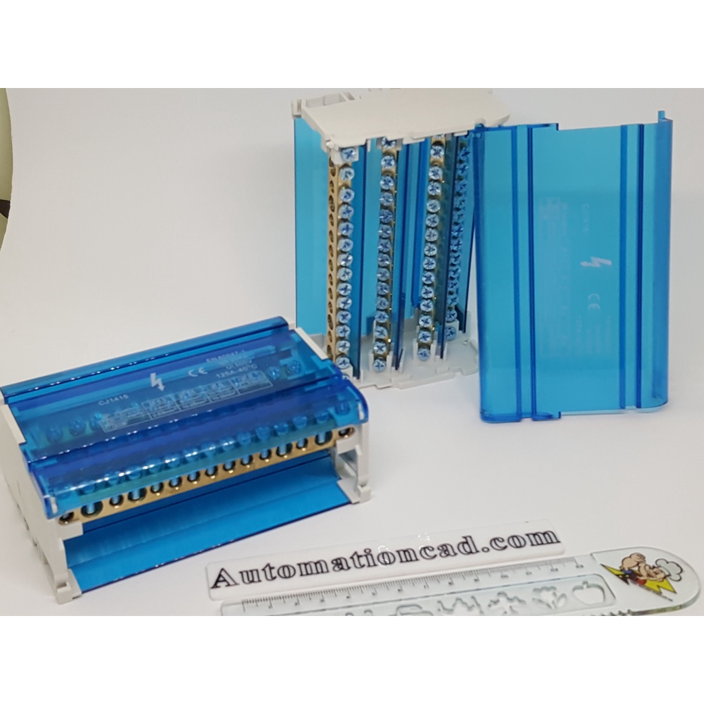 *พร้อมส่ง บาร์กระจายไฟ 4 แถว 7,11,15 ช่อง Power บาร์ต่อสายไฟฟ้า Power Distribution BOX บัสบาร์