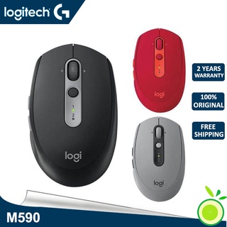 Logitech M590 เมาส์ไร้สาย เสียงเงียบ หลายอุปกรณ์ สําหรับแล็ปท็อป