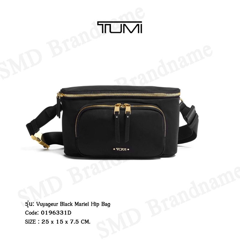TUMI กระเป๋าคาดเอว คาดอก รุ่น Vuyageur Black Mariel Hip Bag Code: 0196331D
