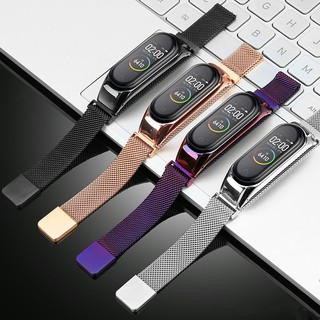 Xiaomi Miband 5 สายนาฬิกาข้อมือโลหะสแตนเลส