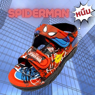 SSS SD 14 24-35 รองเท้าแตะรัดส้นเด็กสไปเดอร์แมน รองเท้าแตะรัดส้นเด็กspiderman รองเท้าหุ้มส้นเด็กชาย (ดำ,น้ำเงิน,แดง)