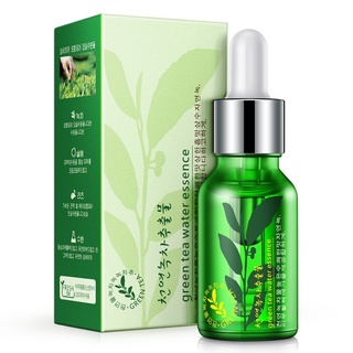 🔹เซรั่มชาเขียว Rorec green tea water essence 15 ml.🔹หน้าใส ผิวเนียน กระจ่างใส