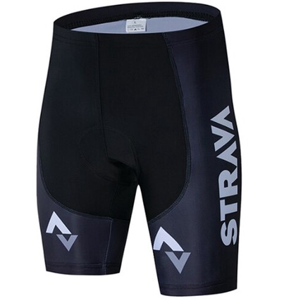 พร้อมส่ง ใหม่ STRAVA Pro กางเกงขาสั้น ผ้ากันเปื้อน กันลื่น สําหรับผู้ชาย เหมาะกับการขี่รถจักรยาน