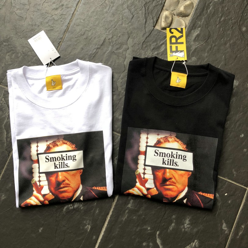FR2 เสื้อยืดแบรนด์สตรีทแวร์ญี่ปุ่น SMOKING KILL