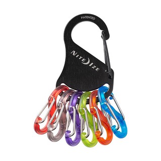 Nite Ize Key Rack V2 - Black Assorted - พวงกุญแจพร้อม S-biner