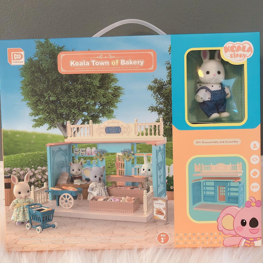 ของเล่นเด็ก ของเล่นเด็กผู้หญิง บ้านกระต่าย Koala Town of Bakery บ้าน ...