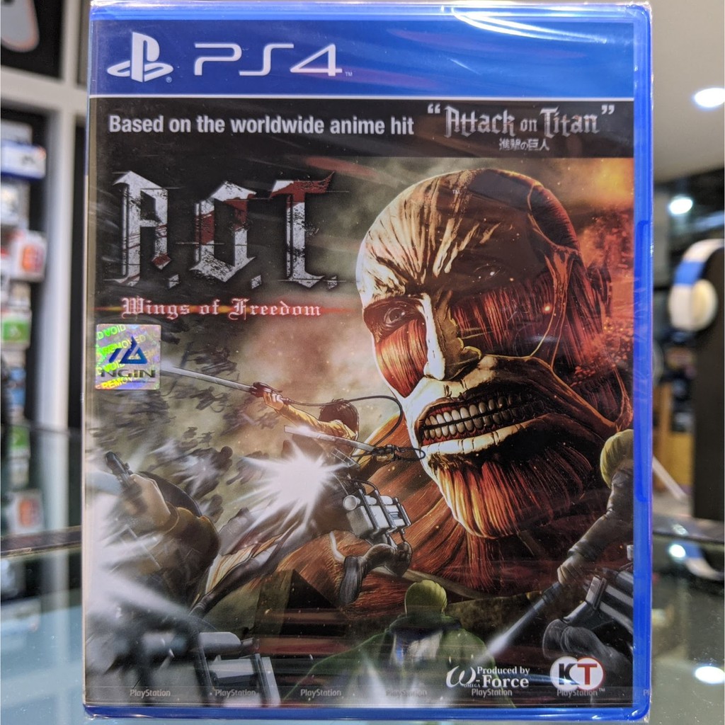 (ภาษาอังกฤษ) มือ1 PS4 A.O.T Wings of Freedom แผ่นเกมPS4 แผ่นPS4 (AOT Attack on Titan เล่นกับ PS5 ได้