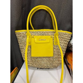 JACQUEMUS LE PANIER SOLEIL RAFFIA TOTE BAG กระเป๋าถือผู้หญิง สะพายข้างครอสบอดี้ กระเป๋าสาน แฟชั่น แบรนด์เนม ฌักมูส