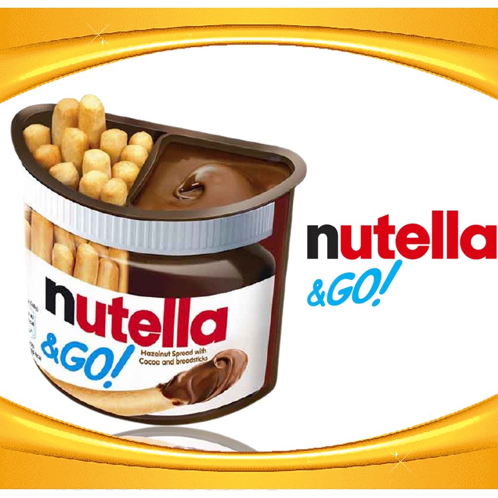 [ใส่โค้ด 12MTFMCG] Nutella &amp; Go นูเทลล่า ขนม ขนมปังกรอบจุ่มช๊อกโกแลต ตรา Nutella Brand ขนาด 52 กรัม