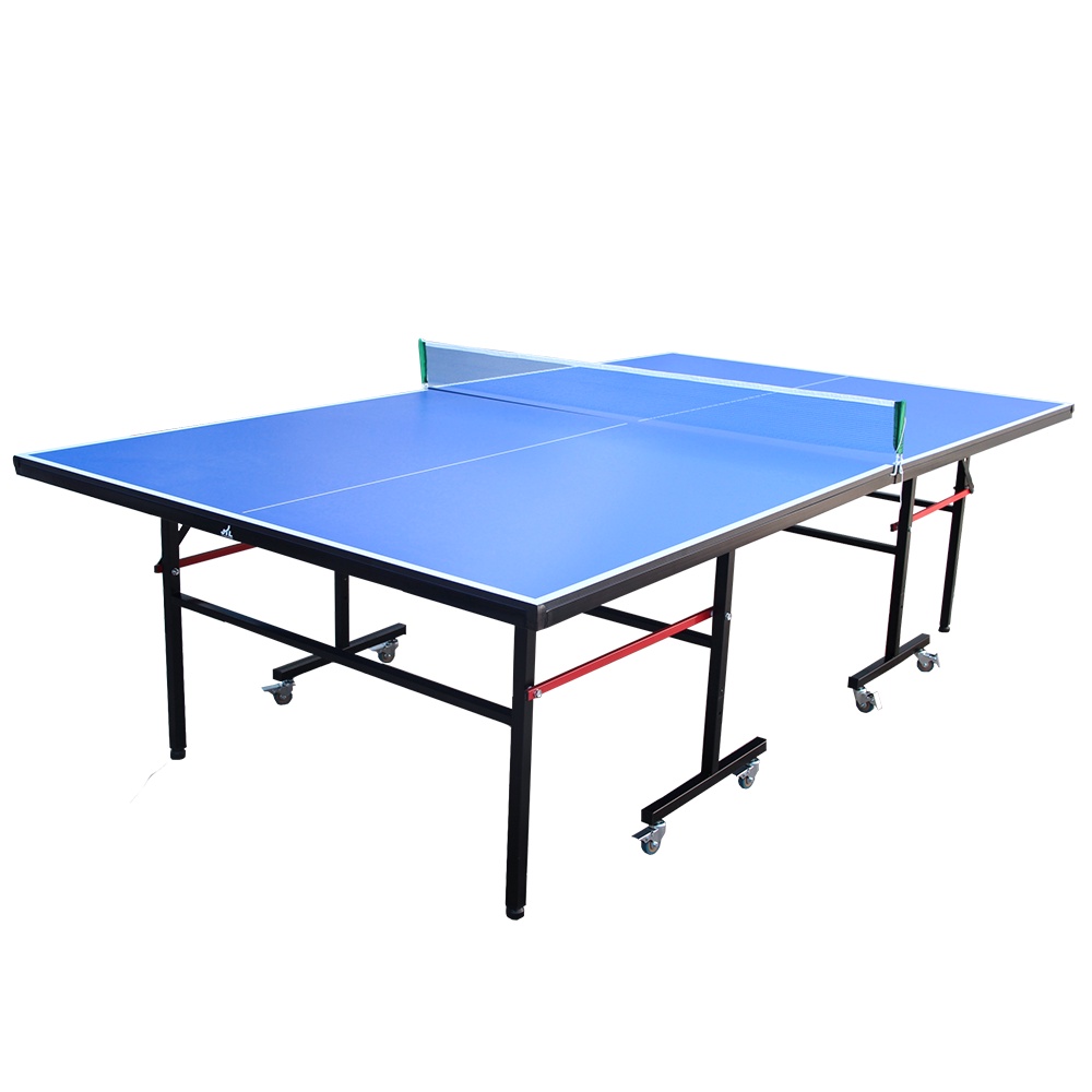 JTLโต๊ะปิงปอง รุ่นมีล้อ able Tennis Table โต๊ะปิงปองมาตรฐานแข่งขัน ขนาดมาตรฐาน พับได้ มาพร้อมเน็ตเล่นปิงปอง