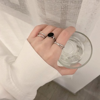 (ชุด) แฟชั่นเกาหลี ผู้หญิง แหวนทอง แหวนเงิน cincin wanita