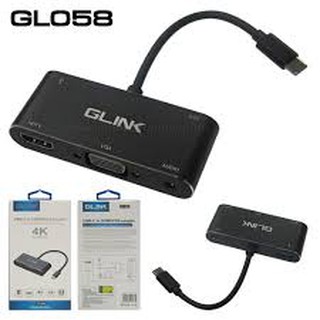 GLINK รหัส GL058 USB-C to HDMI/VGA adapter