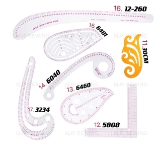 ไม้บรรทัดสร้างแบบ หลายสไตล์ ไม้โค้ง ฉาก ยูเคิฟ สเกล สะโพก โค้งเอว(17แบบ)