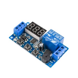 Digital LED Display Time Delay Relay Module Board DC 12V Control Timer Switch Trigger Cycle Module Car Buzzer PLC