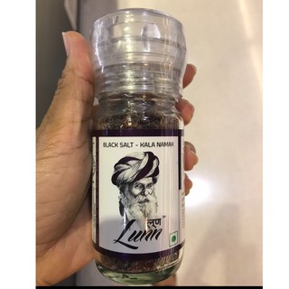 เกลือดำ เกลือดำอินเดีย พร้อมฝาบด ของแท้ เกรดพรีเมียม LUNN LACK SALT 100 g.