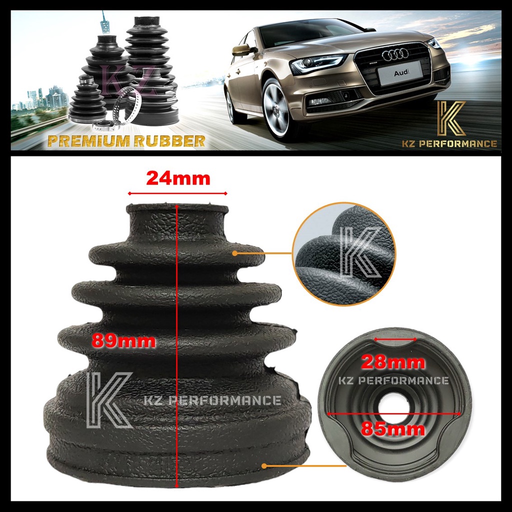 NAZA CITRA / 24MM - 85MM / DRIVE SHAFT BOOT IN / DRIVE SHAFT COVER IN / 39741-8H525