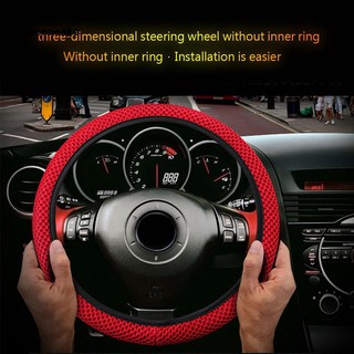 ☼Mooncake☼Universal Truck Car Breathable Anti-Slip Steering Wheel Cover Guard Protector