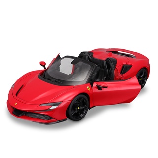 Bburago โมเดลรถสปอร์ต แมงมุมจําลอง 1:18 Ferrari SF90 ของเล่นสําหรับเด็ก