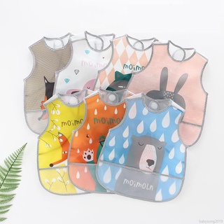 Newborn Baby Bibs Infant Eating Bib Waterproof Kids Meal Pocket Child Feeding Towel Burp Cloth