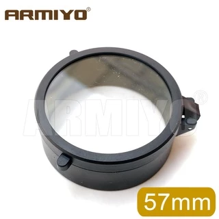 Armiyo 30 มม. ~ 69 มม.โปร่งใสดูนกกระจกขอบเขตฝาครอบเลนส์ Flip Up Quick ฤดูใบไม้ผลิหมวกป้องกันวัตถุประสงค์ฝาปิด Calibre