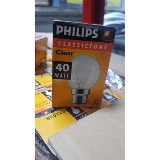 หลอดปิงปอง ขั้วเขี้ยว 40W Philips  แสงส้ม หลอดไส้