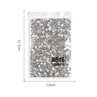 จัดส่งทันที ♡ Rhinestones เพชรชวา สีขาว 1440 เม็ด ( ฐานแน่นไม่หลุด)