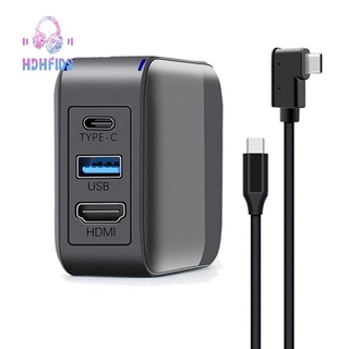 2-in-1 65W Multifunction 3.0 USB Charging Dock Station Type-C PC Adapter HD TV Converter for Nintendo Switch US Plug