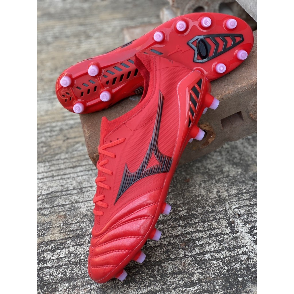 รองเท้าฟุตบอล MIZUNO MORELIA NEO III JAPAN ของแท้ 100% สีแดง