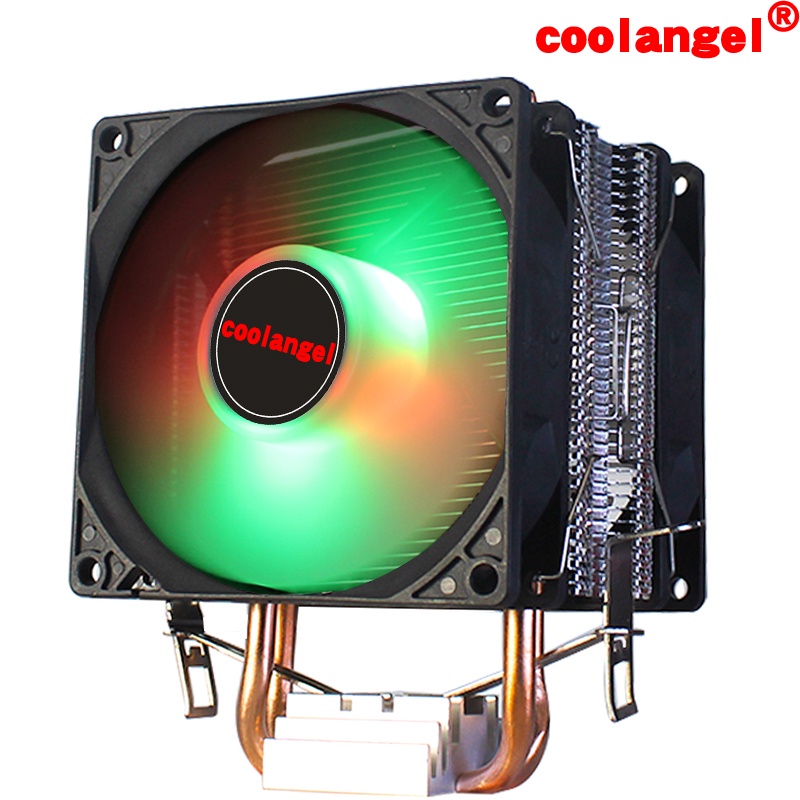 20CPU Cooler Heat Pipes 90mm 3 Pin RGB for Intel LGA 1200 1155 1356 ...