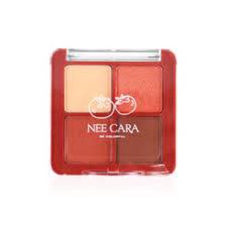 Nee Cara Mini Fruit Four Shadow Eyeshadow Palette 8g นีคาร่า มินิ ฟรุต โฟร์เฉด อายแชโดว์ พาเลท แต่งหน้า N319