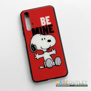 เคส Huawei Nova5t Snoopy สนูปปี้ หลังกระจก ขอบยาง