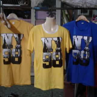 เสื้อยืด NY98 คละสี ไซส์ M