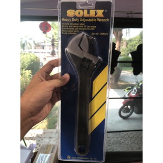 SOLEX ประแจเลื่อน 12 นิ้ว (สเกล 0-35 มม.) Heavy Duty Adjustable Wrench