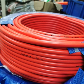 (ราคาต่อเมตร)​สายเชื่อม พีวีซี สีส้ม RUBBER INDUSLATED WELDING CABLE SJK ขนาด 25, 35 และ 50 มิล