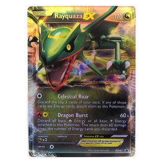 Rayquaza EX BW47 เรย์ควาซา Pokemon Matt Card ภาษาอังกฤษ