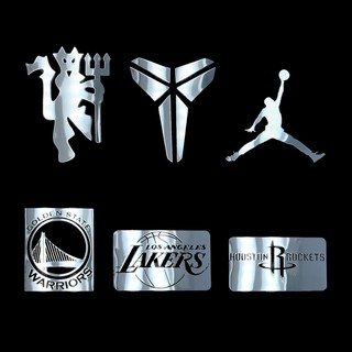 NBA trapeze Jordan logo logo black Mamba spirit Manchester United mobile phone metal sticker mobile phone shell decoration car sticker