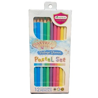 (KTS)ดินสอสีไม้ ตรามาสเตอร์อาร์ต MASTERART 12สี Pastel Set รุ่น Vintage Dream