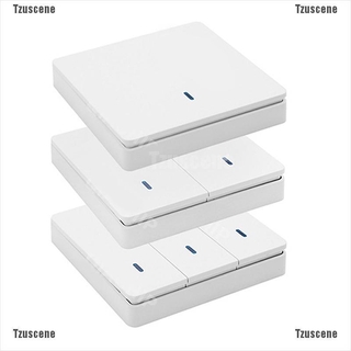 Tzuscene 433 Mhz Rf 86 Type สวิตช์รีโมทคอนโทรลไร้สาย สําหรับติดผนังบ้าน