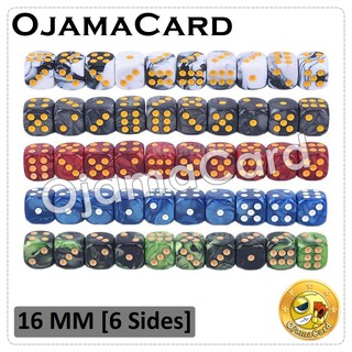 ลูกเต๋า แบบทึบ 6 หน้า ขนาด 16 มม. จำนวน 1 ลูก | 16MM D6 Dice Block — Opaque「1 Dice」