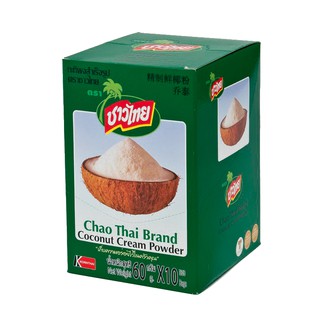 🔥HOT🔥 ชาวไทย กะทิผงสำเร็จรูป 60 กรัม x 10 ซอง Chao Thai Brand Coconut Powder 60 g x 10 Pcs