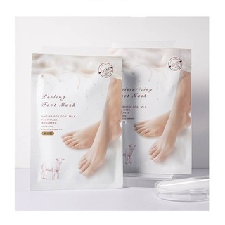 foot mask แผ่นมาร์คลอกผิว เปลี่ยนผิว เนียน นุ่ม สุขภาพผิวดี