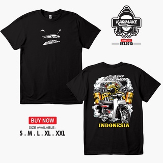 เสื้อยืดผ้าฝ้ายพิมพ์ลายแฟชั่น เสื้อยืด ลาย HONDA ASTREA LEGENDA INDONESIA HONDA GANK สําหรับรถยนต์